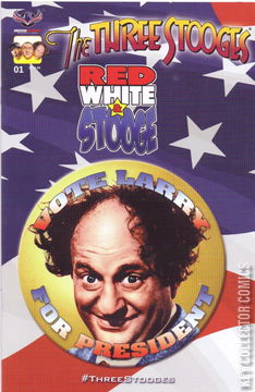 Variant Cover for The Three Stooges:  Red, White, & Stooge #1