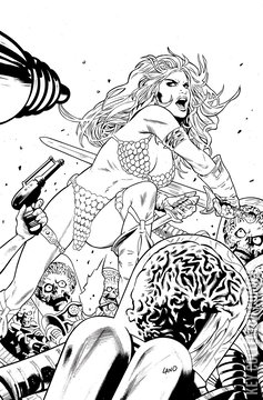 Variant Cover for Red Sonja Attacks Mars #1