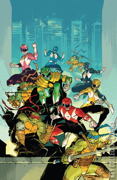 Variant Cover for Mighty Morphin Power Rangers / Teenage Mutant Ninja Turtles #2