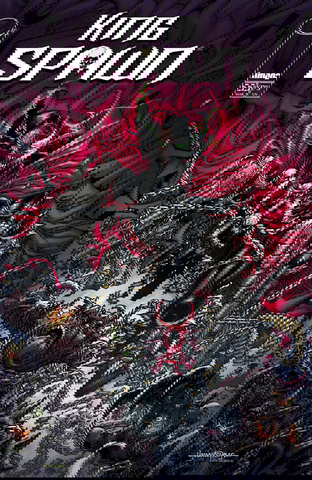 Cover art for King Spawn #55