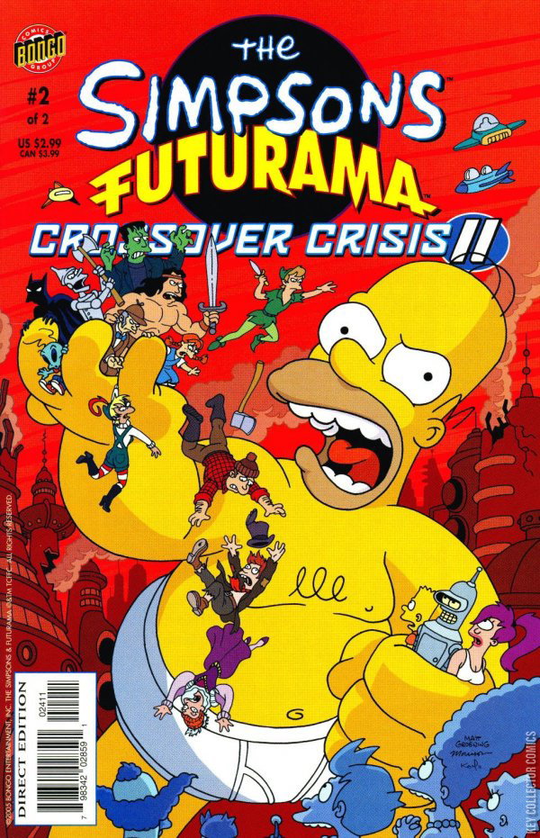 The Simpsons / Futurama: Crossover Crisis II #2 (2005) – Value