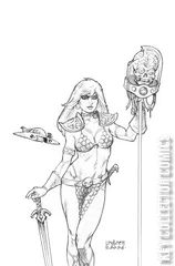 Variant Cover for Red Sonja Attacks Mars #4