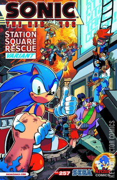 Variant Cover for Sonic the Hedgehog #257