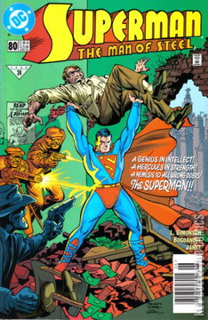 Variant Cover for Superman: The Man of Steel #80