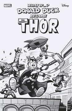 Variant Cover for What If...? Donald Duck Became Thor #1