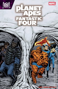 Variant Cover for Planet of the Apes Versus Fantastic Four #2