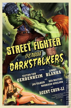 Variant Cover for Street Fighter vs. Darkstalkers #0