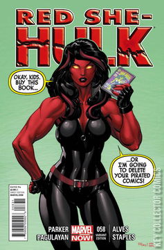 Variant Cover for Red She-Hulk #58