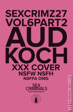 Variant Cover for Sex Criminals #27