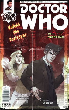 Variant Cover for Doctor Who: The Tenth Doctor - Year Three #3