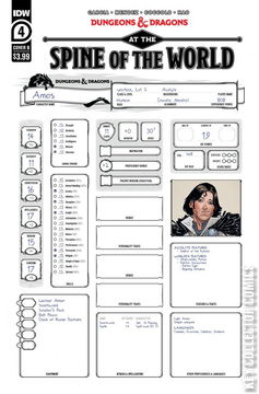 Variant Cover for Dungeons & Dragons: At the Spine of the World #4