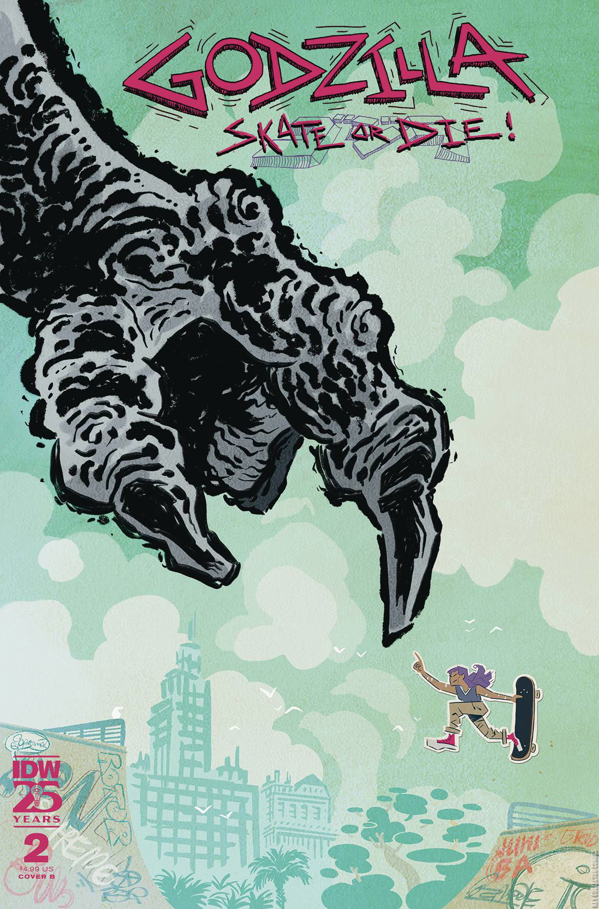 Godzilla: Skate or Die #2 Variant Published July 2024