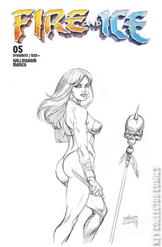 Variant Cover for Fire and Ice #5