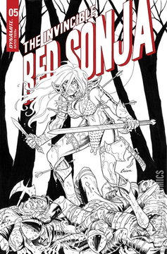 Variant Cover for Invincible Red Sonja #5