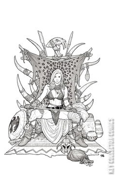 Variant Cover for Savage Red Sonja #4