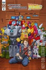 Variant Cover for Transformers / Back to the Future #4