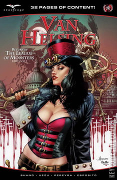 Variant Cover for Van Helsing: Return of the League of Monsters #2