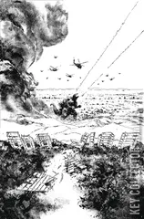 Variant Cover for Godzilla vs America: Los Angeles