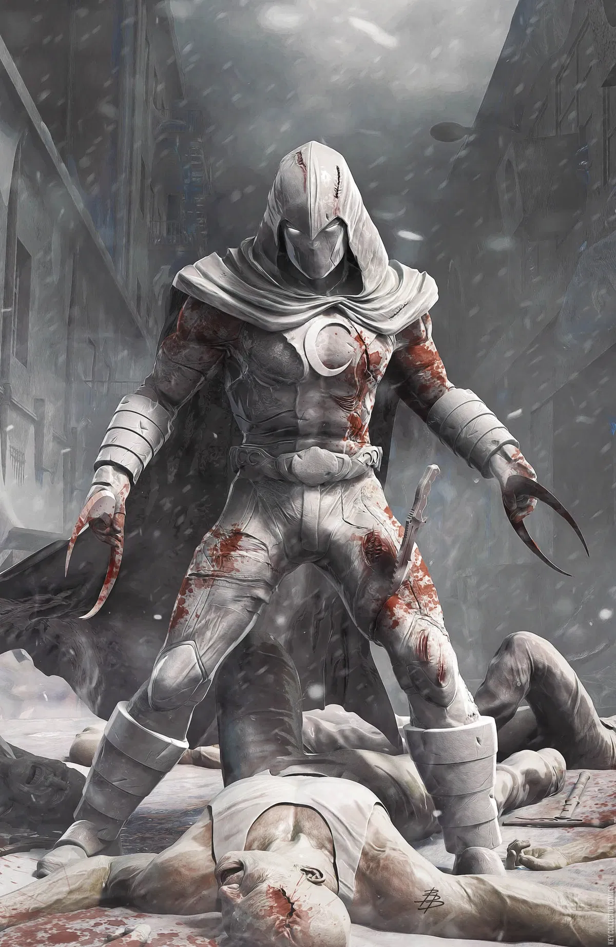 Variant Cover for Moon Knight: Black, White & Blood #1