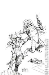 Variant Cover for Red Sonja Attacks Mars #3