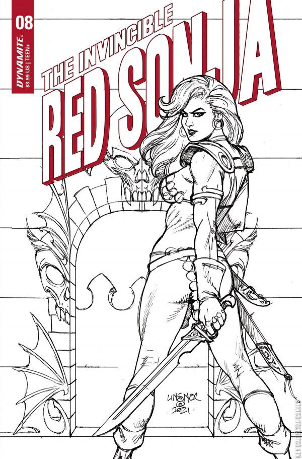 Variant Cover for Invincible Red Sonja #8
