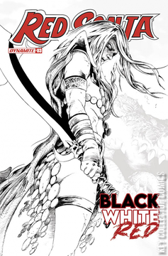 Variant Cover for Red Sonja: Black, White, Red #3