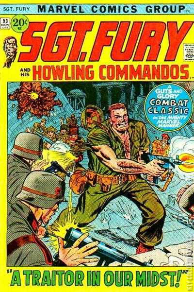 Cover art for Sgt. Fury and His Howling Commandos #93