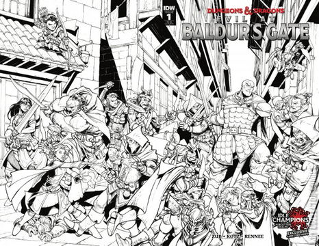 Variant Cover for Dungeons & Dragons: Evil at Baldur’s Gate #1