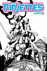 Variant Cover for The Ninjettes #1