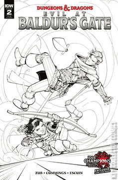 Variant Cover for Dungeons & Dragons: Evil at Baldur’s Gate #2