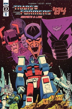Variant Cover for Transformers '84: Secrets and Lies #3
