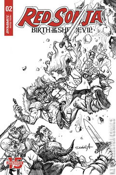 Variant Cover for Red Sonja: Birth of the She-Devil #2
