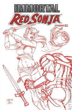 Variant Cover for Immortal Red Sonja #4