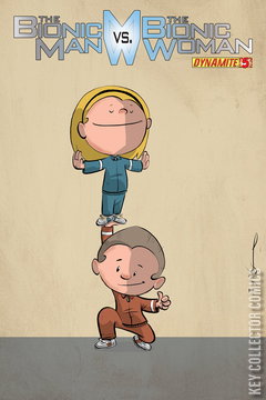 Variant Cover for The Bionic Man vs. The Bionic Woman #5