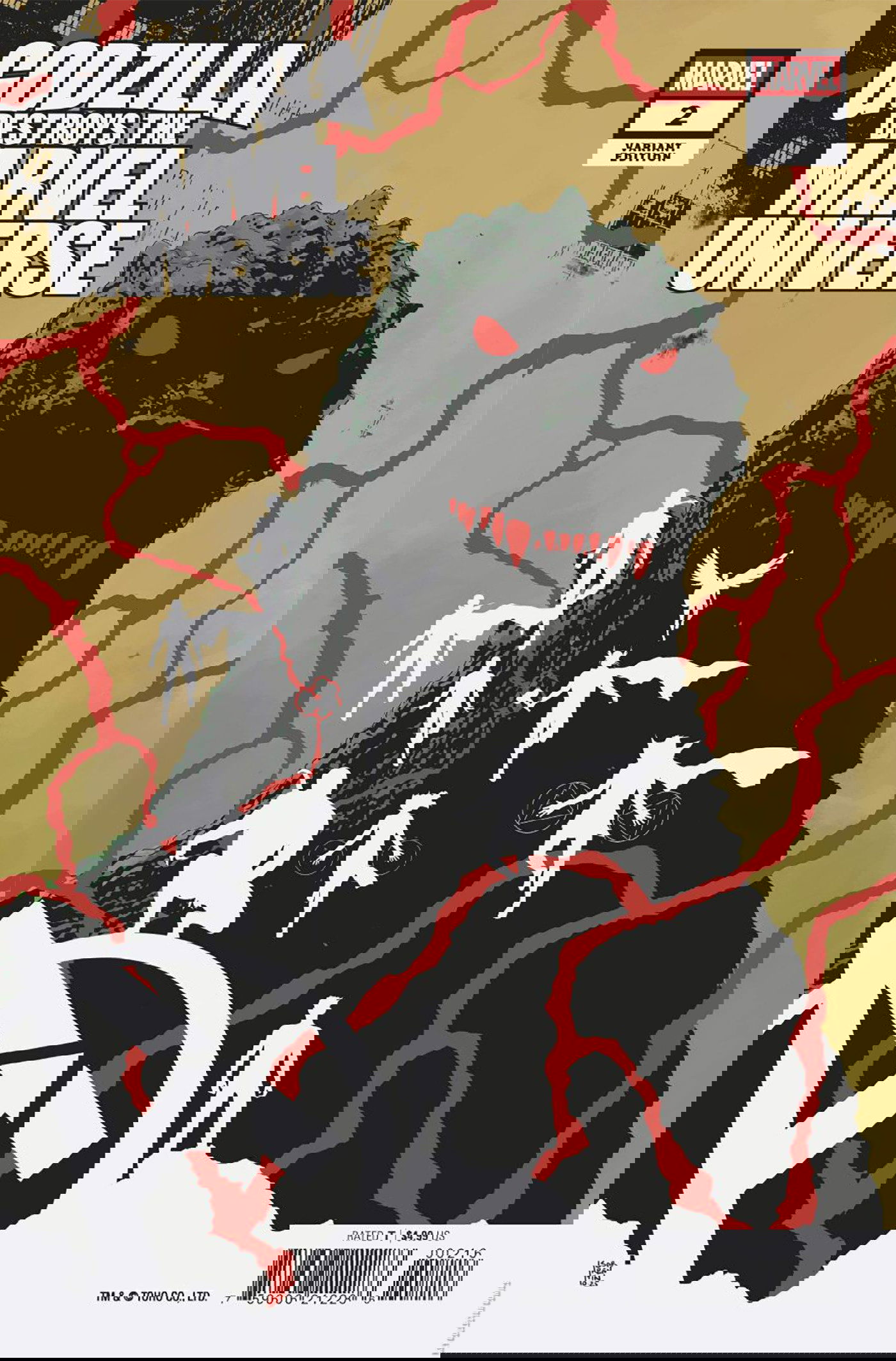 Godzilla Destroys the Marvel Universe #2 1:25 Published Aug