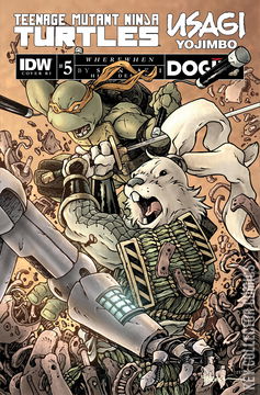 Variant Cover for Teenage Mutant Ninja Turtles / Usagi Yojimbo: WhereWhen #5