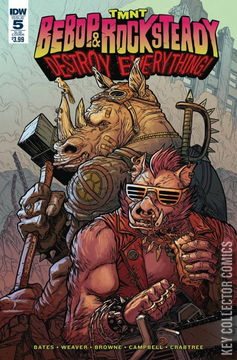 Variant Cover for Teenage Mutant Ninja Turtles: Bebop & Rocksteady Destroy Everything #5