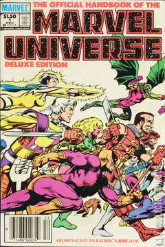 Variant Cover for The Official Handbook of the Marvel Universe - Deluxe Edition #1