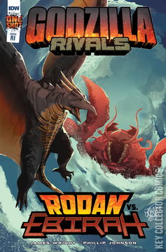 Variant Cover for Godzilla Rivals: Rodan vs. Ebirah #1