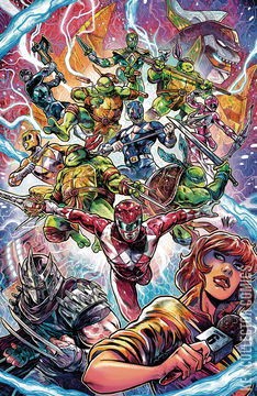 Variant Cover for Mighty Morphin Power Rangers / Teenage Mutant Ninja Turtles #3