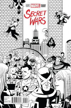 Variant Cover for Secret Wars #1