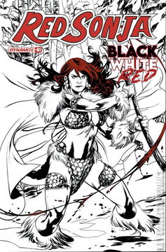 Variant Cover for Red Sonja: Black, White, Red #1