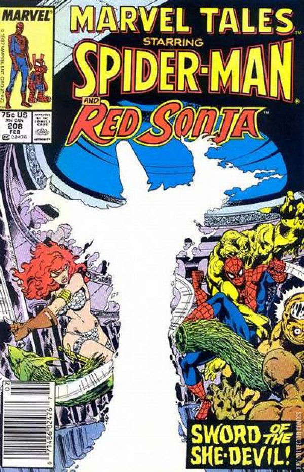 Cover art for Marvel Tales #208 