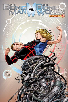 Variant Cover for The Bionic Man vs. The Bionic Woman #3