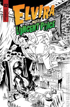 Variant Cover for Elvira Meets Vincent Price #2
