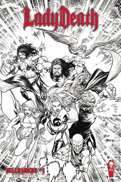 Variant Cover for Lady Death:  Hellraiders #1