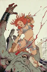 Variant Cover for Red Sonja: Empire of the Damned #2