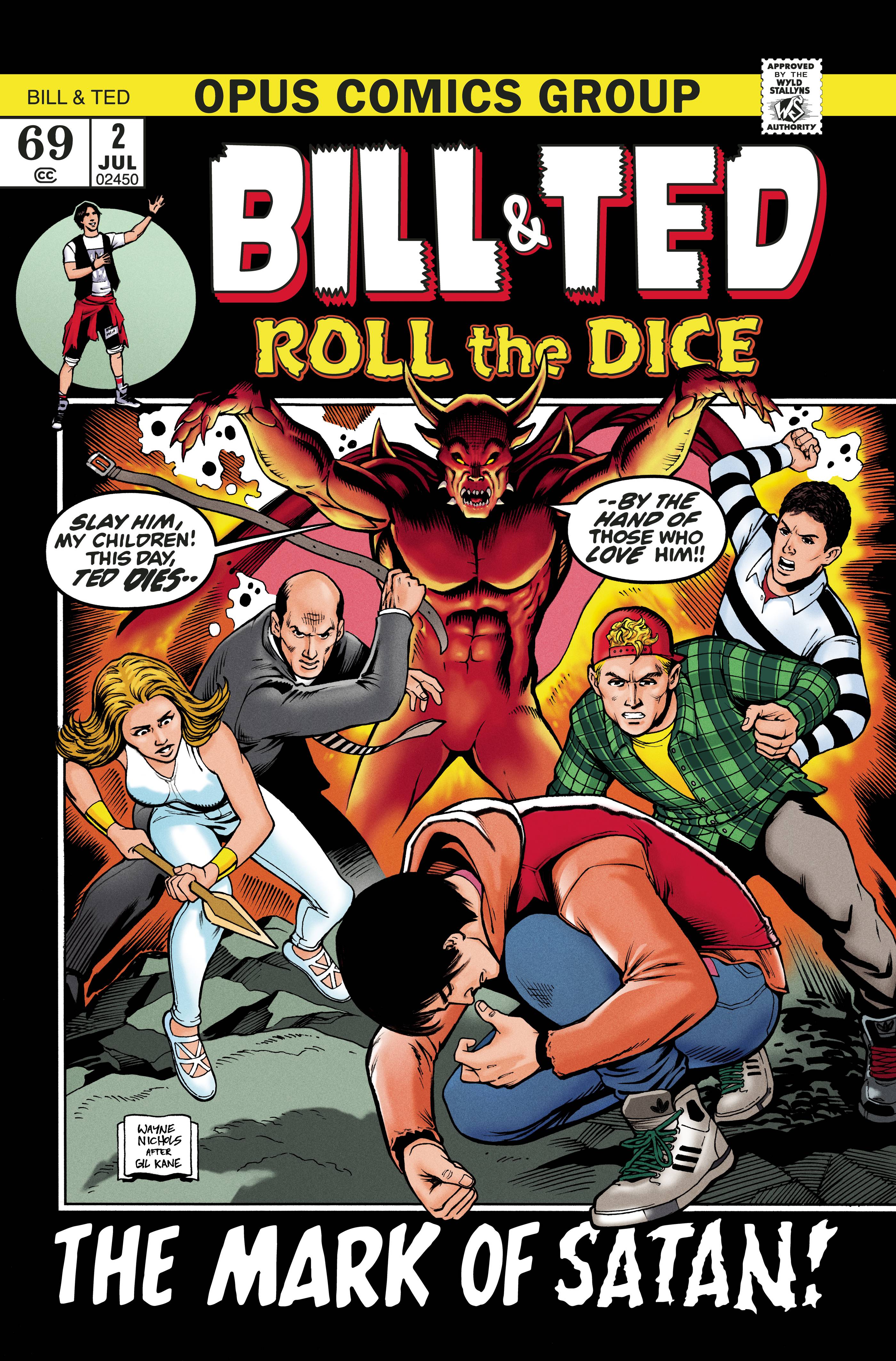 Variant Cover for Bill & Ted Roll the Dice #2