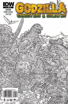 Variant Cover for Godzilla: Gangsters and Goliaths #1