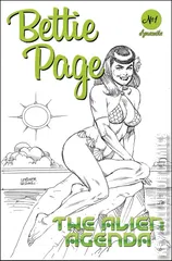 Variant Cover for Bettie Page: Alien Agenda #1